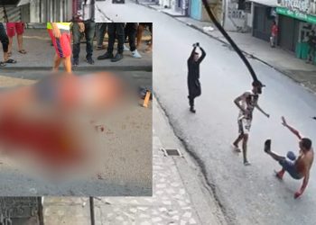 Vídeo flagra homem sendo morto a pauladas e facadas no Novo Israel