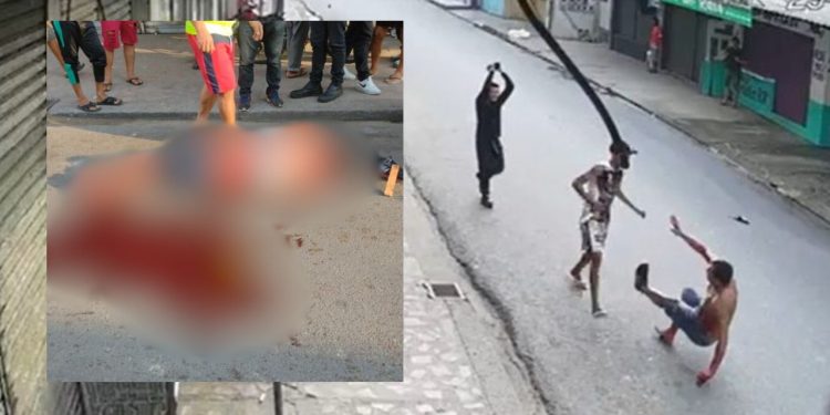 Vídeo flagra homem sendo morto a pauladas e facadas no Novo Israel