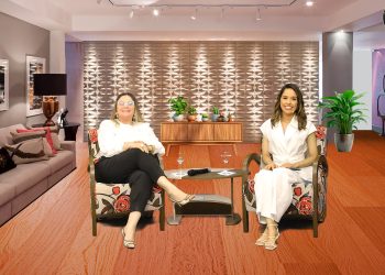 Na estreia do programa Pra Cima, Maria Ferro recebe a psicóloga Lidiane Almeida