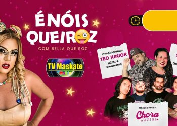 Rock and roll, doces ou travessuras e show de comédia no É Nós Queiroz