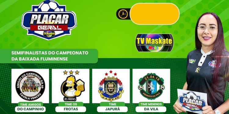 Os semifinalistas do campeonato da baixada Fluminense no Placar Geral 