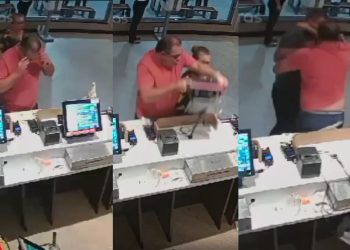 Cliente quebra computador de lanchonete na Djalma e alega péssimo atendimento