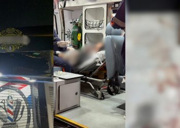 Cliente de barbearia é socorrido após ser baleado enquanto cortava o cabelo em Manaus