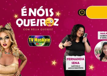 Sacerdotisa Nailah e a cantora Fernanda Sena no É Nós Queiroz