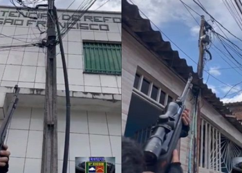 Policiais atiram em câmeras de traficantes em bairros de Manaus e comemoram: "Pegou"