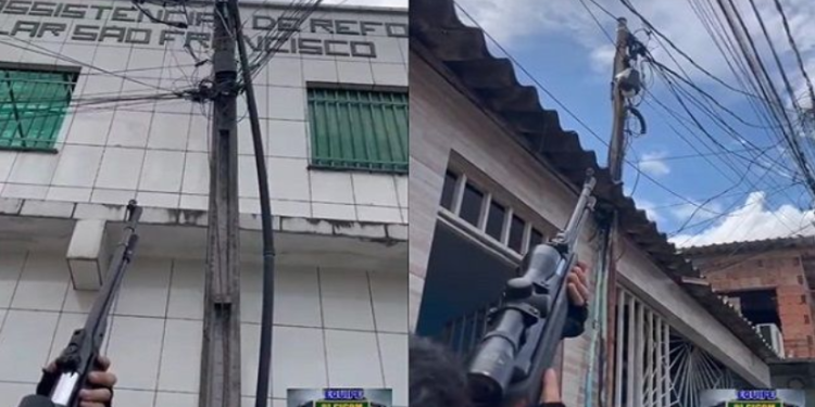 Policiais atiram em câmeras de traficantes em bairros de Manaus e comemoram: "Pegou"