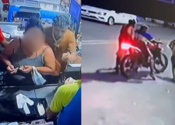 Vídeo: bandidos armados invadem comércio e rendem clientes e funcionários no Nova Cidade