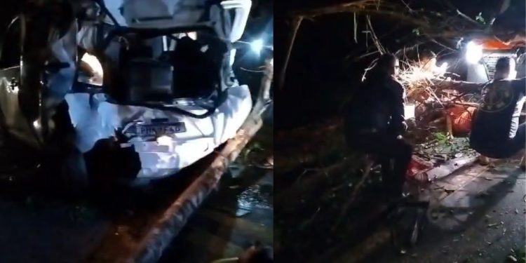Vídeo: Carreta perde controle, bate em caros e deixa vários feridos na BR-174