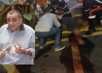 Vídeo: cantor e compositor amazonense Paulo Onça é espancando após acidente de trânsito na Praça 14