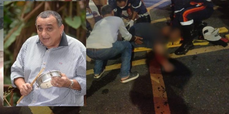 Vídeo: cantor e compositor amazonense Paulo Onça é espancando após acidente de trânsito na Praça 14