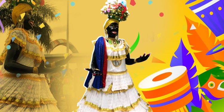 A NEGA VAI LONGE: Kamélia é a estrela do cordão da Bola Preta