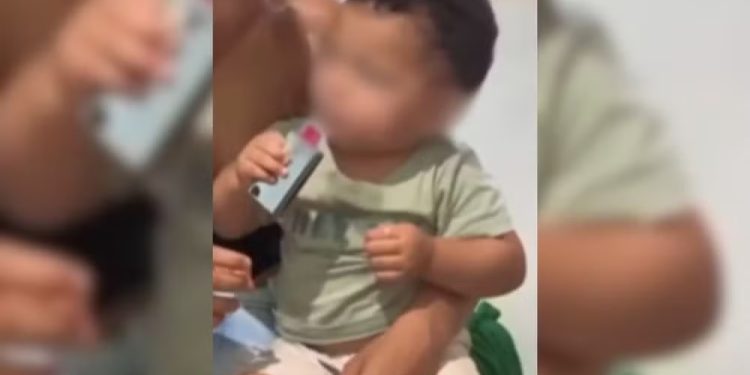 Vídeo: tia dá cigarro eletrônico para sobrinho de 11 meses