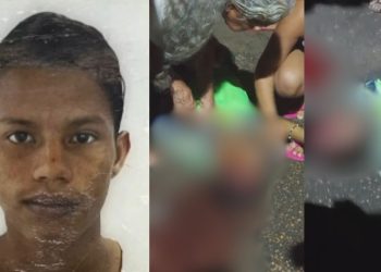 Vídeos mostram jovem agonizando no meio da rua de Manacapuru após levar 5 tiros