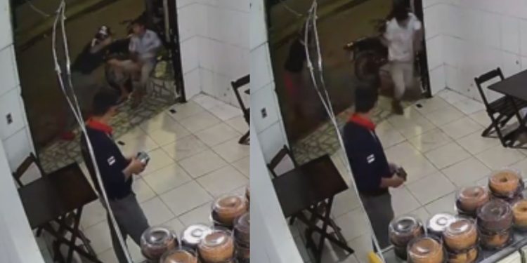 Em Manaus, homem se recusa entregar celular a assaltante e quase morre a tiros