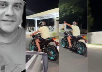 Vídeo mostra homem segundos antes de colidir em árvore e morrer em Manaus