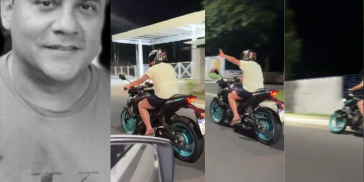 Vídeo mostra homem segundos antes de colidir em árvore e morrer em Manaus