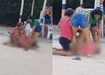 Idosa pega novinha pelos cabelos e a deixa com os 'faróis de fora' no Amazonas