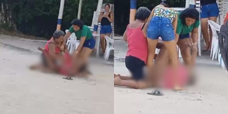 Idosa pega novinha pelos cabelos e a deixa com os 'faróis de fora' no Amazonas