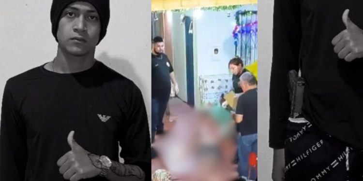 Adolescente morto com 12 tiros em Manaus ostentava pistola na cintura