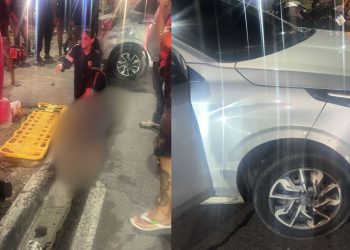 Casal com bebê em moto é atingido por motorista de aplicativo perto do IML