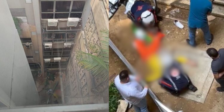 Preso tenta fugir de audiência 'voando' e pula do prédio do Fórum em Manaus