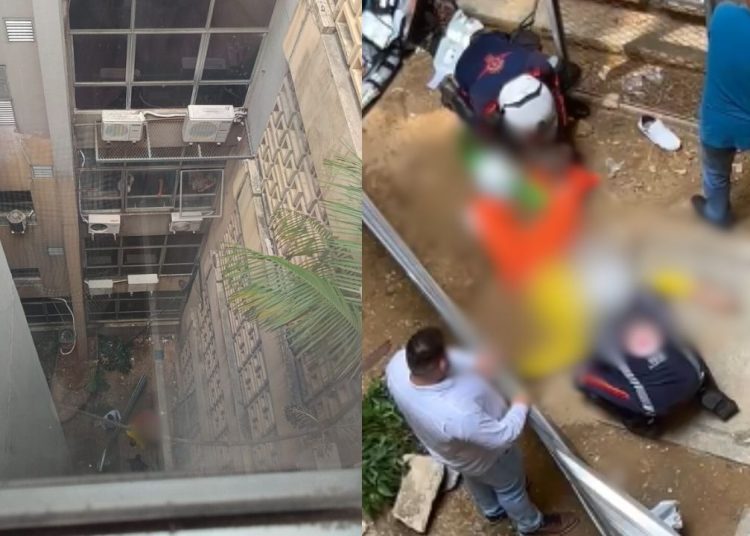 Preso tenta fugir de audiência 'voando' e pula do prédio do Fórum em Manaus