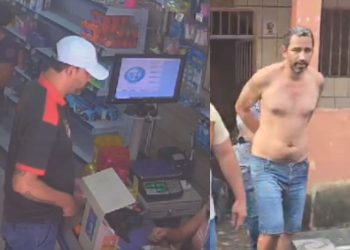 Vídeo mostra 'Professor de Girafales' roubando comércio em Manaus antes de ser preso