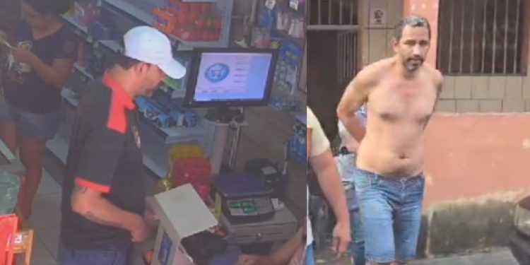Vídeo mostra 'Professor de Girafales' roubando comércio em Manaus antes de ser preso