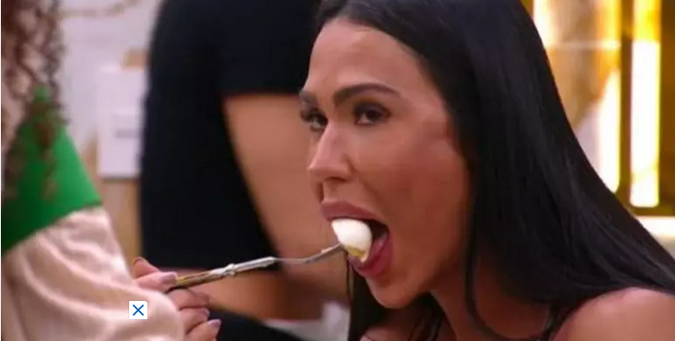 Gracyanne Barbosa come nove ovos durante o primeiro dia no BBB 25