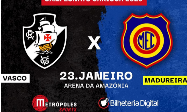 É hoje: Vasco x Madureira se enfrentam em Manaus nesta quinta