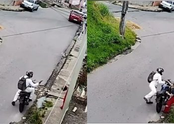 Vídeo: mulher luta com assaltante, perde a bolsa e quase perde a vida em Flores