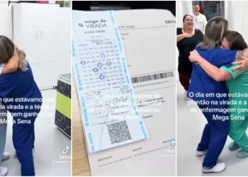 Vídeo: Mulher se engana, comemora Mega da Virada e percebe que conferiu jogo errado