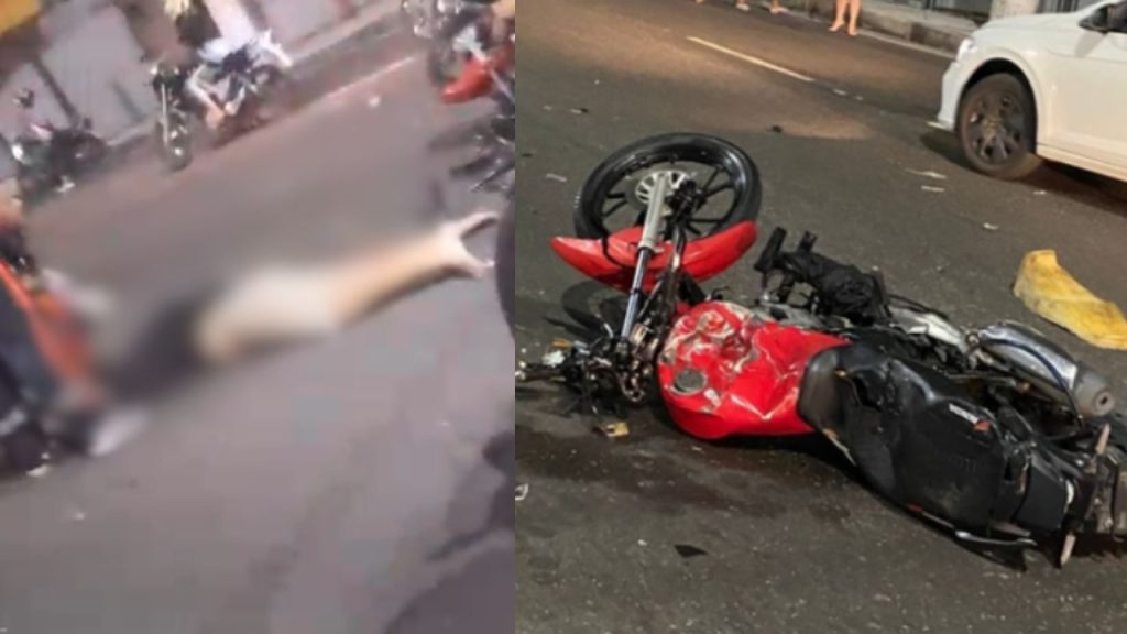 Vídeo: motociclista morre após colidir em carro no bairro Coroado