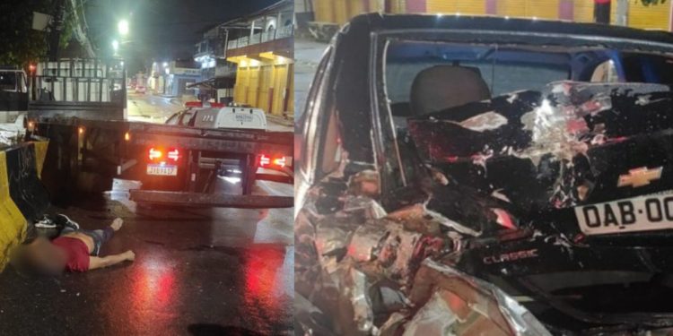 Motorista se envolve em acidente, é perseguido e espancando até a morte em Manaus