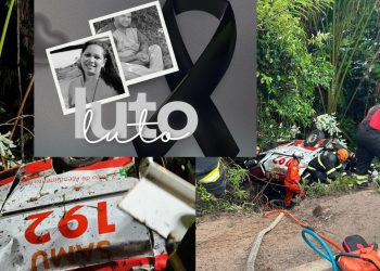 Médico e técnica de enfermagem morrem após ambulância do Samu cair em ribanceira na BR-174