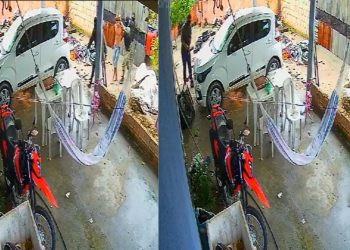 Vídeo: Falsos policiais tentam invadir casa de empresário e fazem jovem refém em Manaus