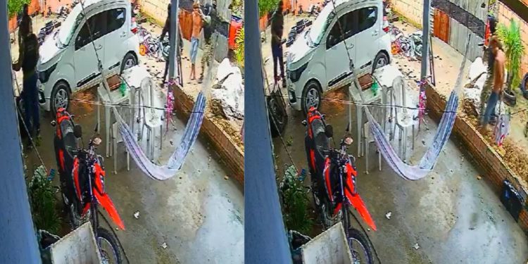 Vídeo: Falsos policiais tentam invadir casa de empresário e fazem jovem refém em Manaus