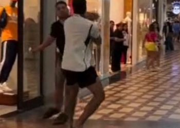 Vídeo: homens saem no soco durante briga dentro do Manauara Shopping