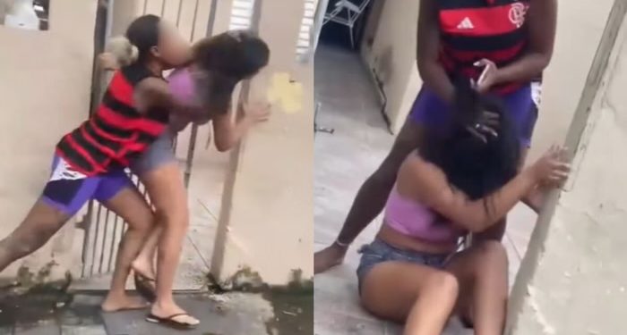 Porrada entre amante e esposa. “Safada’, diz a mulher do alecrim dourado. Veja o vídeo: