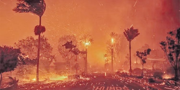 Los Angeles a cidade dos anjos virou fornalha do diabo