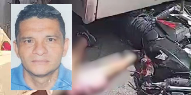 Ônibus esmaga mototaxista em acidente no Jorge Teixeira; passageira ficou ferida