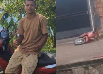 Motociclista morre após perder o controle e 'dar de cara' no poste em Manacapuru
