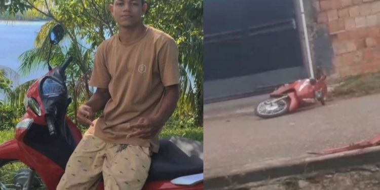 Motociclista morre após perder o controle e 'dar de cara' no poste em Manacapuru