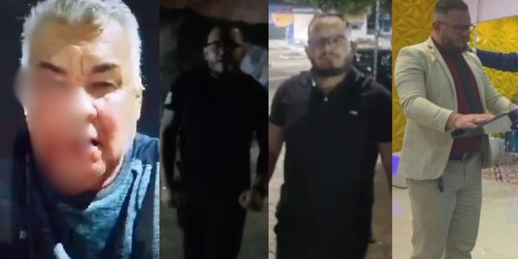 doso leva socos de pastor em Manaus e implora: "Eu não aguento"