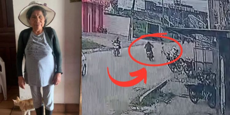 Vídeo mostra momento que idosa morre atropelada por moto no interior do Amazonas