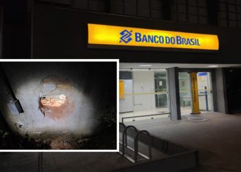 Túnel é feito por bandidos para invadir Banco do Brasil