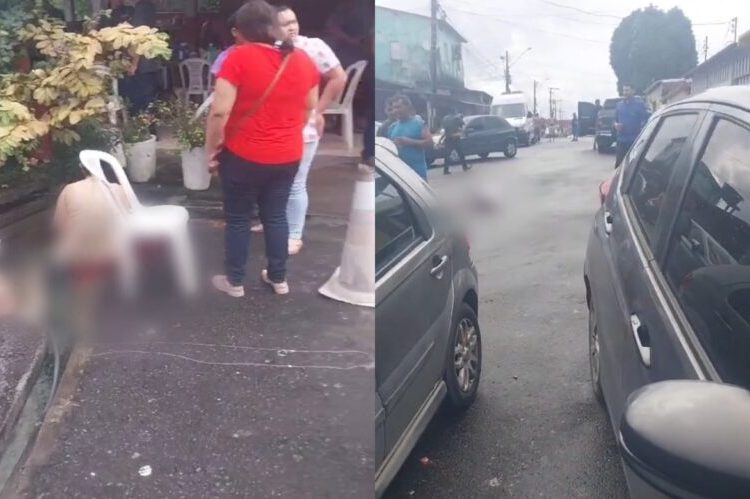 Colombiano “levou farelo” em frente ao restaurante