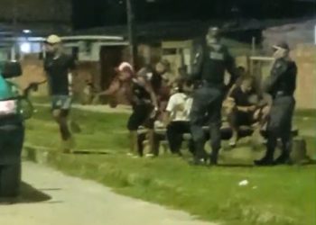 Veja momento da prisão dos responsáveis por lançarem fogos. Vídeo:
