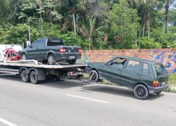 Tirou onda com carro roubado e foi em cana