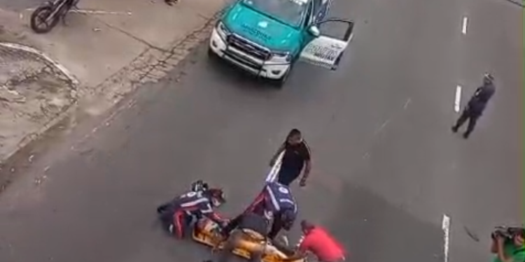 Vídeo. Atropelado na Av. Djalma Batista; trânsito congestionado